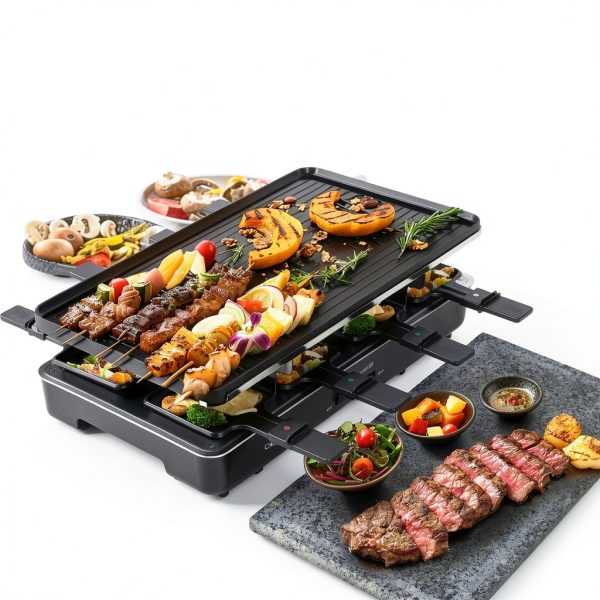 Raclette Grill Artestia 1700W Electric Cast Aluminum Nonstick Table AR-2
