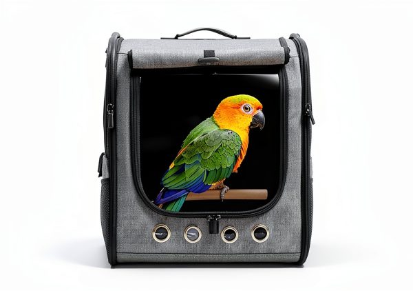 Bird Carrier Bag GRLEAYIE Lightweight Backpack with Transparent Cage-1