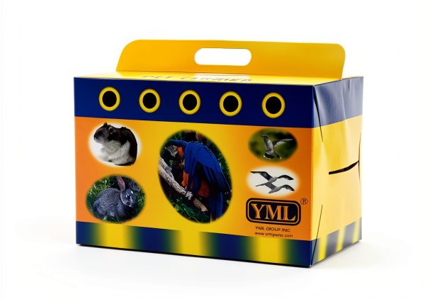 YML Cardboard Carrier for Small Animals or Birds, Large, Lot of 100-1
