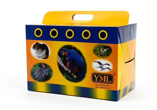 YML Cardboard Carrier for Small Animals or Birds, Large, Lot of 100-0
