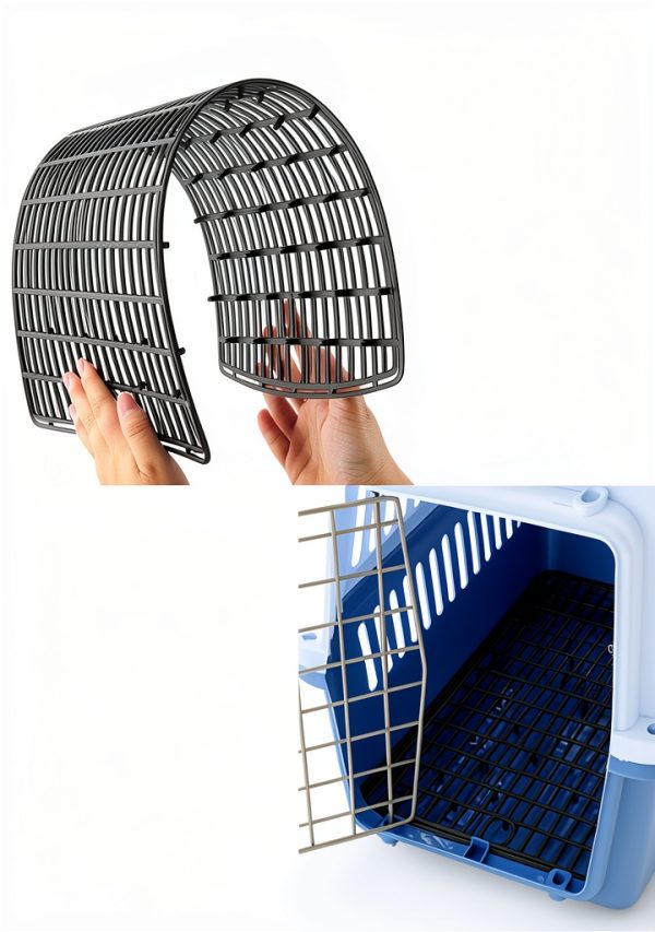 Plastic Mesh Tray for Dogs, Cats & Small Pets – Anti-Leak Crate Floor Grid, Cage Liner for Travel Carriers, Breathable Hygienic Base, Cut-to-Size PP Plastic (Small size15.7x9.4 in)-1