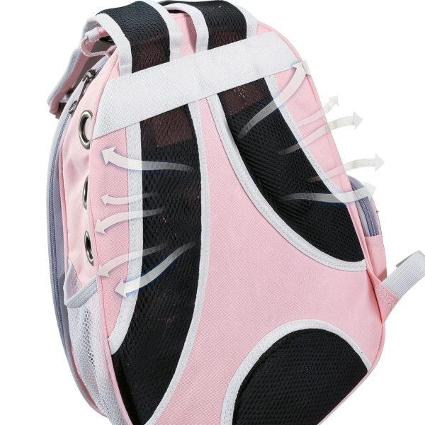 Pink Bird Backpack Carrier JUNIQUTE Ventilated Travel with Feeder-6