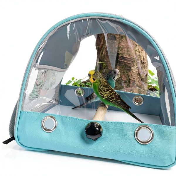 Bird Travel Carrier Wildox Lightweight Breathable Perch Carrier Green-6