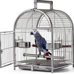 Wrought Iron Bird Carrier Bensmile – Stainless Steel Breathable Cage-0