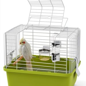 Portable Bird Travel Carrier by Misyue – 360° View, Large Size-0
