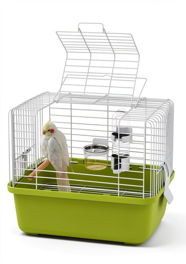 Portable Bird Travel Carrier by Misyue – 360° View, Large Size-0