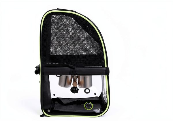 Bird Carrier Backpack Pecute Portable Parrot Travel Cage with Window-3